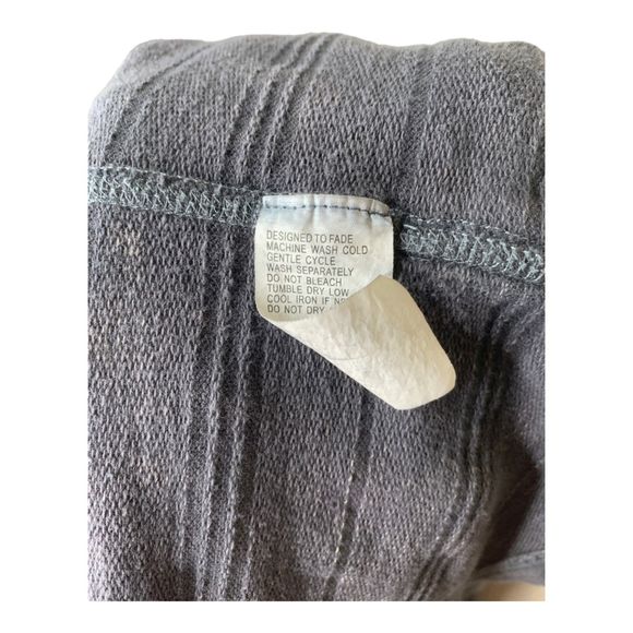 Carbon 2 Cobalt Short Sleeve Hooded Sweatshirt Dolman Sleeves S/M Boho - Picture 4 of 6